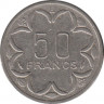 Монета. Центральноафриканский экономический и валютный союз (ВЕАС). 50 франков 1979 год. рев.