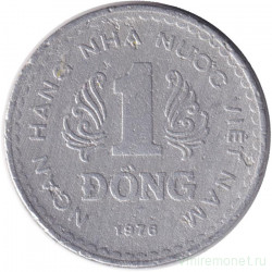 Монета. Вьетнам (СРВ). 1 донг 1976 год.
