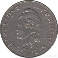 Монета. Французская Полинезия. 50 франков 2008 год.