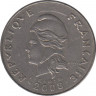 Монета. Французская Полинезия. 50 франков 2008 год. ав.