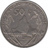 Монета. Французская Полинезия. 50 франков 2008 год. рев.