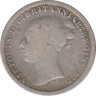 Монета. Великобритания. 3 пенса 1873 год. рев.