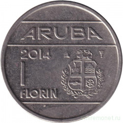Монета. Аруба. 1 флорин 2014 год. 