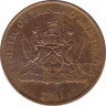 Монета. Тринидад и Тобаго. 5 центов 2011 год. ав.