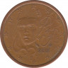 Монета. Франция. 5 центов 2001 год. ав.