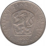  Монета. Чехословакия. 5 крон 1990 год. ав.