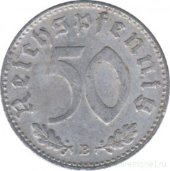 Монета. Германия. Третий Рейх. 50 рейхспфеннигов 1943 год. Монетный двор - Вена (B).