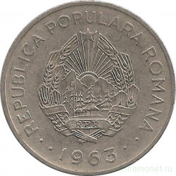 Монета. Румыния. 3 лея 1963 год.