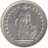 Монета. Швейцария. 1/2 франка 1950 год.