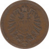 Монета. Германия (Германская империя 1871-1922). 1 пфенниг 1889 год. (J). рев.