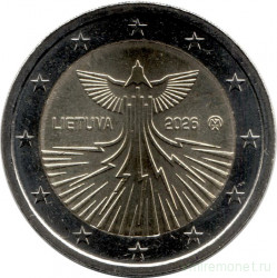 Монета. Литва. 2 евро 2026 год. Энергетическая независимость Литвы.