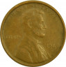 Монета. США. 1 цент 1969 год. Монетный двор D. ав
