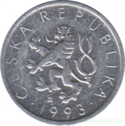 Монета. Чехия. 10 геллеров 1993 год. Монетный двор - Гамбург.