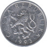  Монета. Чехия. 10 геллеров 1993 год. Монетный двор - Гамбург. ав.