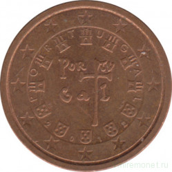 Монета. Португалия. 2 цента 2012 год.