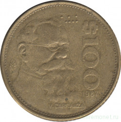 Монета. Мексика. 100 песо 1987 год.