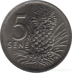 Монета. Самоа. 5 сене 2000 год.
