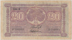 Банкнота. Финляндия. 20 марок 1939 год. Тип 71а(8).