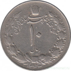Монета. Иран. 10 риалов 1964 (1343) год. 12 грамм.