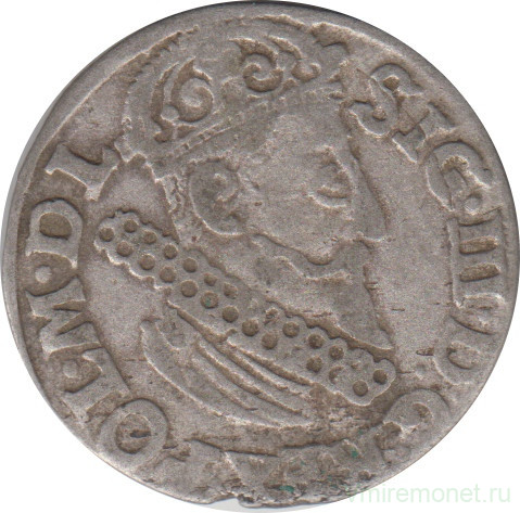 Монета. Польша. 3 гроша 1622 год. Сигизмунд III.