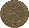 Аверс. Монета. Финляндия. 20 пенни 1975 год.