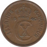 Монета. Исландия. 1 аурар 1940 год. ав.