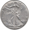 Монета. США. 50 центов 1943 год. ав.