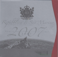Монеты. Сан-Марино. Набор евро в буклете 2007 год.