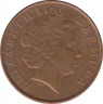 Монета. Бермудские острова. 1 цент 2008 год. Магнитная. рев.