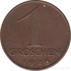 Монета. Австрия. 1 грош 1926 год.