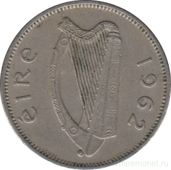 Монета. Ирландия. 6 пенсов 1962 год. 