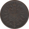 Монета. Германия (Германская империя 1871-1922). 2 пфеннига 1876 год. (B). рев.