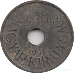 Монета. Венгрия. 20 филлеров 1941 год.
