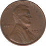 Монета. США. 1 цент 1957 год. ав.
