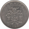 Монета. Ямайка. 25 центов 1987 год. ав.