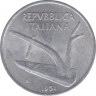 Монета. Италия. 10 лир 1951 год. ав.