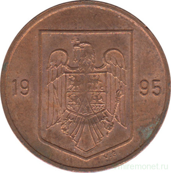 Монета. Румыния. 1 лей 1995 год.
