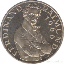 Монета. Австрия. 25 шиллингов 1966 год. 130 лет со дня смерти Фердинанда Раймунда.