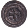 Монета. Тевтонский орден. 1 серебряный денарий. 1317 - 1327 гг.