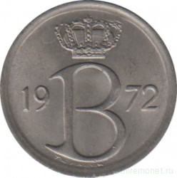 Монета. Бельгия. 25 сантимов 1972 год. BELGIE.