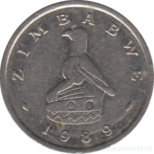 Монета. Зимбабве. 5 центов 1989 год.