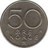 Монета. Норвегия. 50 эре 1980 год. рев.
