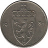  Монета. Норвегия. 50 эре 1980 год. ав.