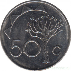 Монета. Намибия. 50 центов 2010 год.