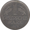 Монета. ФРГ. 1 марка 1975 год. Монетный двор - Штутгарт (F). ав.