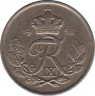 Монета. Дания. 25 эре 1958 год. ав.