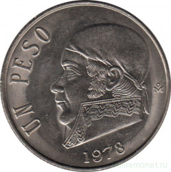 Монета. Мексика. 1 песо 1978 год.