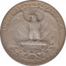 Монета. США. 25 центов 1943 год. Монетный двор S. рев.