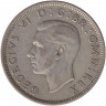 Монета. Великобритания. 1/2 кроны (2.5 шиллинга) 1945 год.