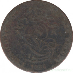 Монета. Бельгия. 2 сантима 1856 год.